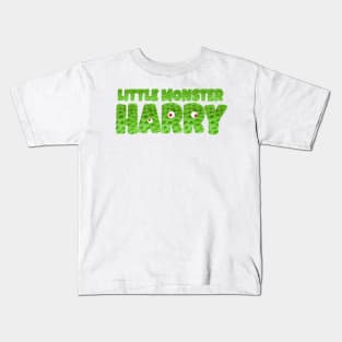 Little Monster Harry Fun Furry Design Kids T-Shirt